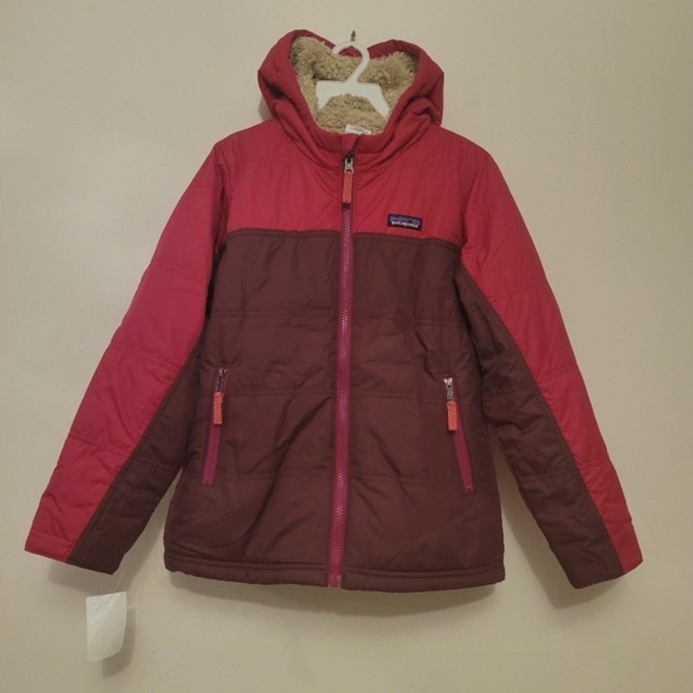 NWT Patagonia kids Reversible winter jacket,M (10) Girls‎